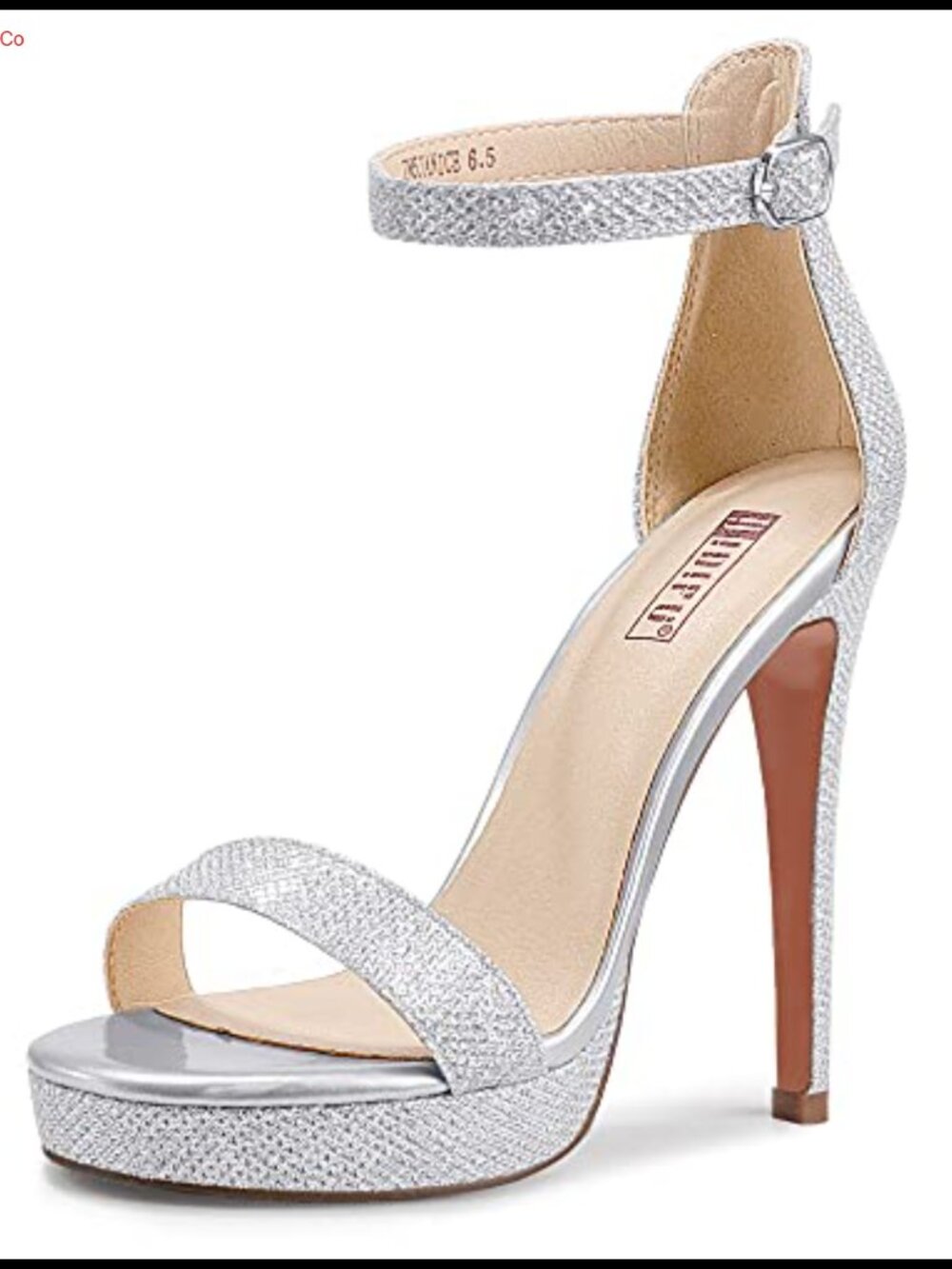 Women's 5 inch Stiletto High Heel Platform Sandals Open Toe Ankle Strap Dress